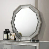 Cassiopeia Metallic Gray 4-Piece Queen Bedroom Set by Furniture of America at Eve Furniture