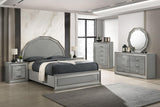 Cassiopeia Metallic Gray Arch Glam Queen Bed by Furniture of America at Eve Furniture