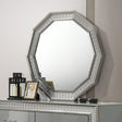 Cassiopeia Metallic Gray Decagon Mirror by Furniture of America at Eve Furniture