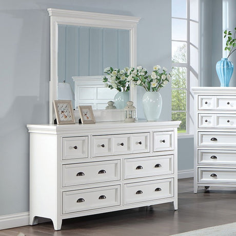 Castile White 4-Piece Queen Bedroom Set by Furniture of America at Eve Furniture