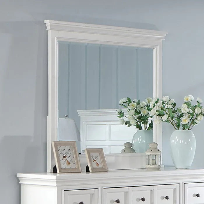 Castile White 4-Piece Queen Bedroom Set by Furniture of America at Eve Furniture
