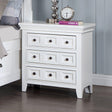 Castile White Night Stand by Furniture of America at Eve Furniture