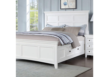 Castile White Storage Twin Bed by Furniture of America at Eve Furniture