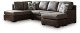 Castille Way Fossil 2-Piece Sectional With LAF Corner Chaise by Ashley Furniture at Eve Furniture