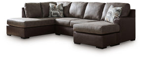 Castille Way Fossil 2-Piece Sleeper Sectional With LAF Corner Chaise by Ashley at Eve Furniture