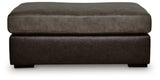 Castille Way Fossil Oversized Accent Ottoman by Ashley at Eve Furniture