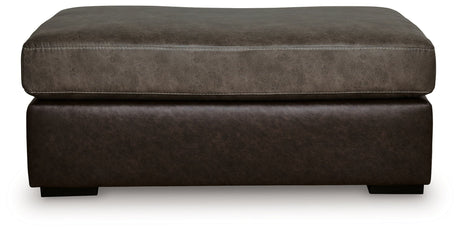 Castille Way Fossil Oversized Accent Ottoman by Ashley at Eve Furniture