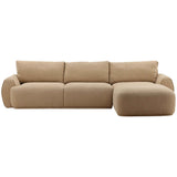Castillo Chaise Sectional, Sand by Dovetail at Eve Furniture