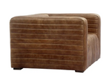 Castle Chair Open Road Brown Leather by Moe's Home at Eve Furniture