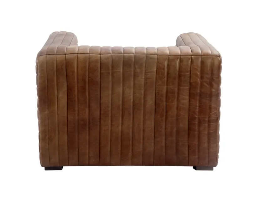 Castle Chair Open Road Brown Leather by Moe's Home at Eve Furniture
