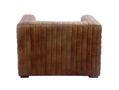 Castle Chair Open Road Brown Leather by Moe's Home at Eve Furniture