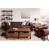 Castle Dark Brown Sofa by Moe's Home at Eve Furniture