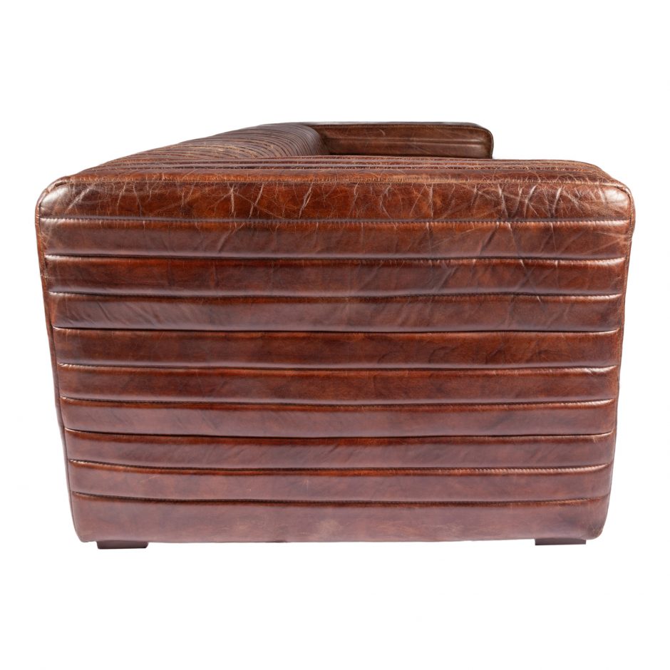 Castle Sofa Dark Brown by Moe's Home at Eve Furniture