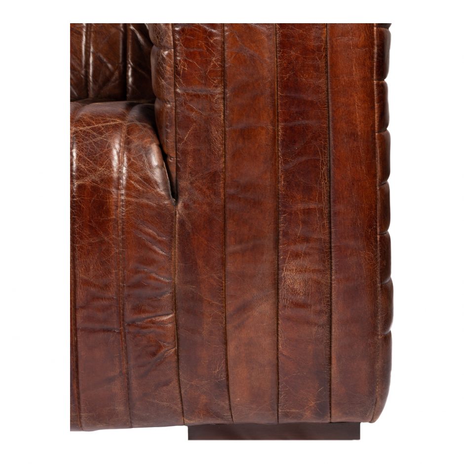 Castle Sofa Dark Brown by Moe's Home at Eve Furniture