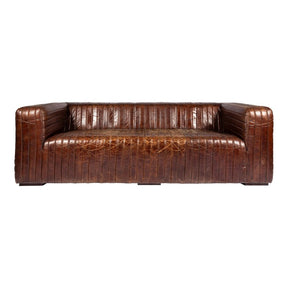 Castle Sofa Dark Brown by Moe's Home at Eve Furniture