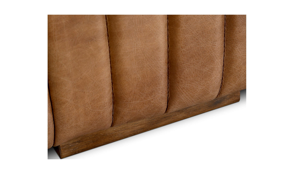 Castle Sofa Light Brown by Moe's Home at Eve Furniture