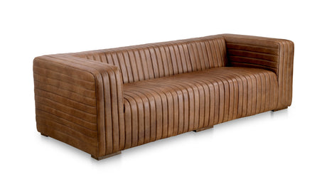 Castle Sofa Light Brown by Moe's Home at Eve Furniture