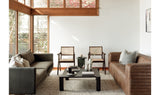 Castle Sofa Light Brown by Moe's Home at Eve Furniture