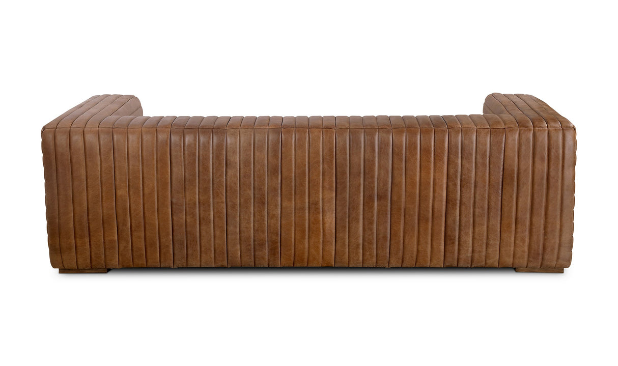 Castle Sofa Light Brown by Moe's Home at Eve Furniture