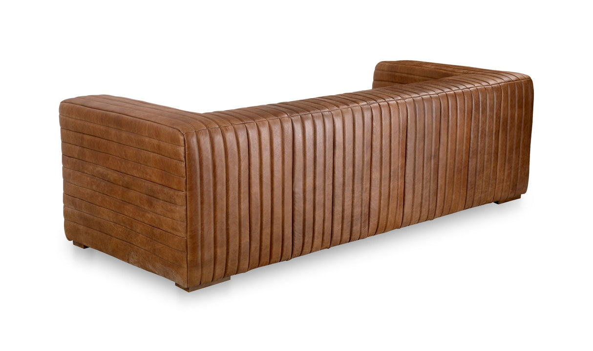 Castle Sofa Light Brown by Moe's Home at Eve Furniture