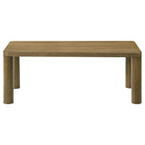 Castlewood Brown Oak 2-Piece Cocktail Coffee Table Set by Coaster at Eve Furniture