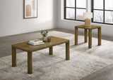 Castlewood Brown Oak 2-Piece Cocktail Coffee Table Set by Coaster at Eve Furniture