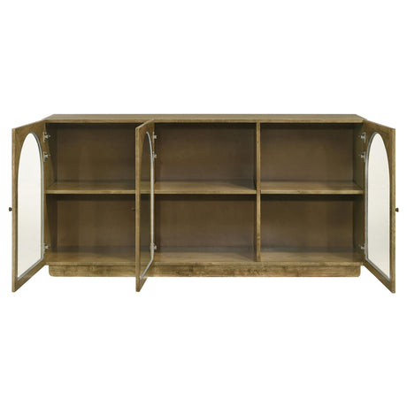 Castlewood Brown Oak Dining Sideboard Buffet Server by Coaster at Eve Furniture