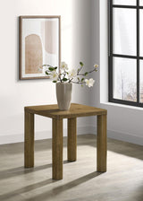 Castlewood Brown Oak Engineered Wood Accent Side End Table by Coaster at Eve Furniture