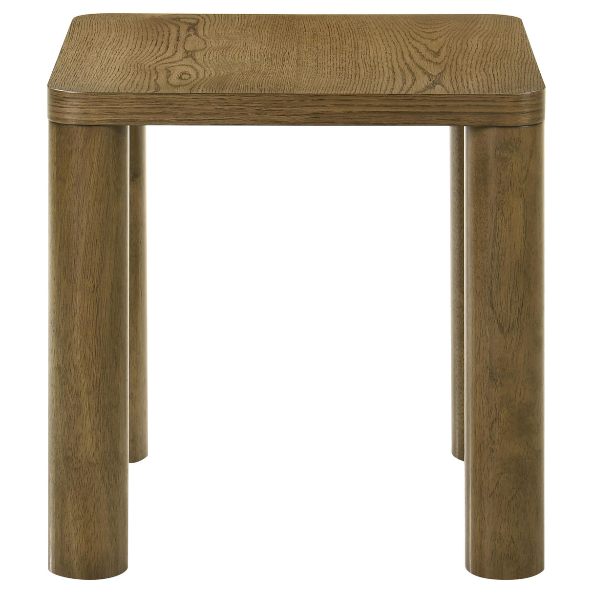 Castlewood Brown Oak Engineered Wood Accent Side End Table by Coaster at Eve Furniture
