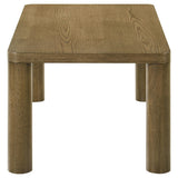 Castlewood Brown Oak Engineered Wood Cocktail Coffee Table by Coaster at Eve Furniture