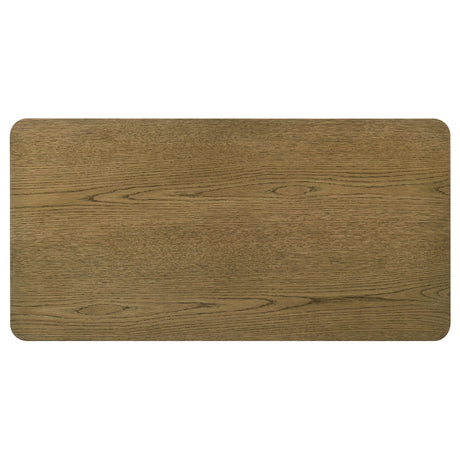 Castlewood Brown Oak Engineered Wood Cocktail Coffee Table by Coaster at Eve Furniture