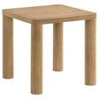 Castlewood Light Oak Engineered Wood Accent Side End Table by Coaster at Eve Furniture