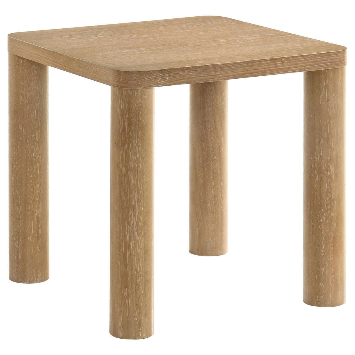 Castlewood Light Oak Engineered Wood Accent Side End Table by Coaster at Eve Furniture
