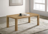 Castlewood Light Oak Engineered Wood Cocktail Coffee Table by Coaster at Eve Furniture