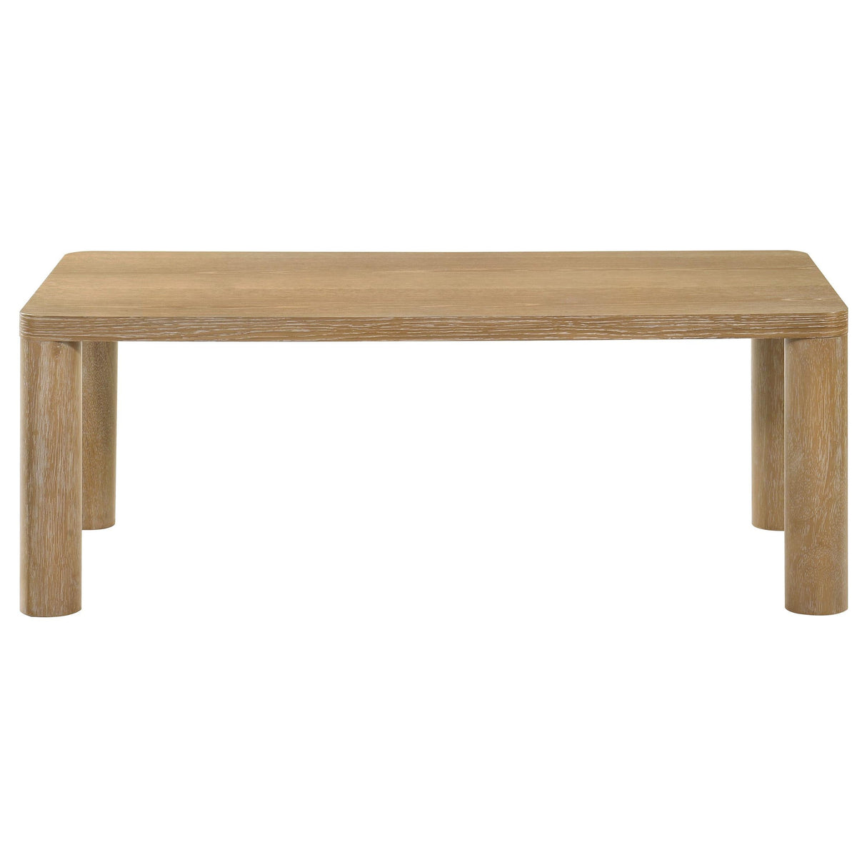 Castlewood Light Oak Engineered Wood Cocktail Coffee Table by Coaster at Eve Furniture