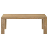Castlewood Light Oak Engineered Wood Cocktail Coffee Table by Coaster at Eve Furniture