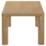 Castlewood Light Oak Engineered Wood Cocktail Coffee Table by Coaster at Eve Furniture