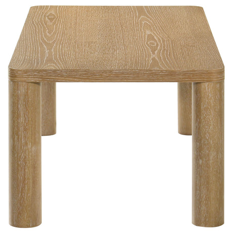 Castlewood Light Oak Engineered Wood Cocktail Coffee Table by Coaster at Eve Furniture