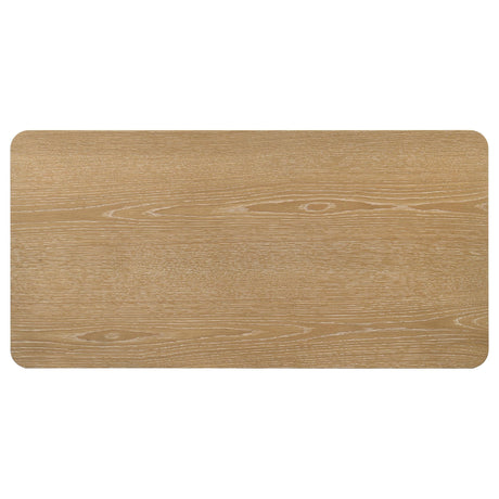 Castlewood Light Oak Engineered Wood Cocktail Coffee Table by Coaster at Eve Furniture
