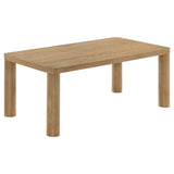 Castlewood Light Oak Engineered Wood Cocktail Coffee Table by Coaster at Eve Furniture
