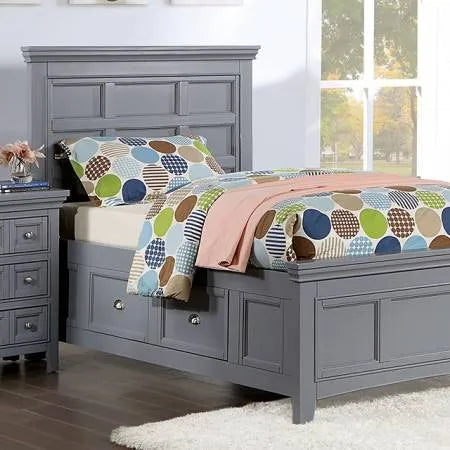 Castlile Gray 4-Piece Youth Bedroom Set by Furniture of America at Eve Furniture