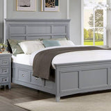 Castlile Gray 4-Piece Queen Bedroom Set by Furniture of America at Eve Furniture