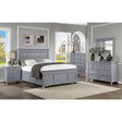 Castlile Gray 4-Piece Queen Bedroom Set by Furniture of America at Eve Furniture