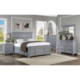 Castlile Gray 4-Piece Queen Bedroom Set by Furniture of America at Eve Furniture