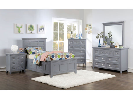 Castlile Gray 4-Piece Youth Bedroom Set by Furniture of America at Eve Furniture