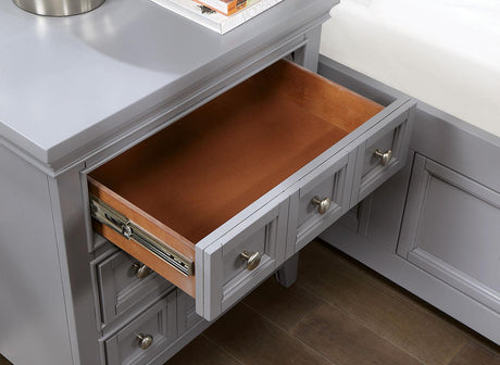 Castlile Gray Night Stand by Furniture of America at Eve Furniture