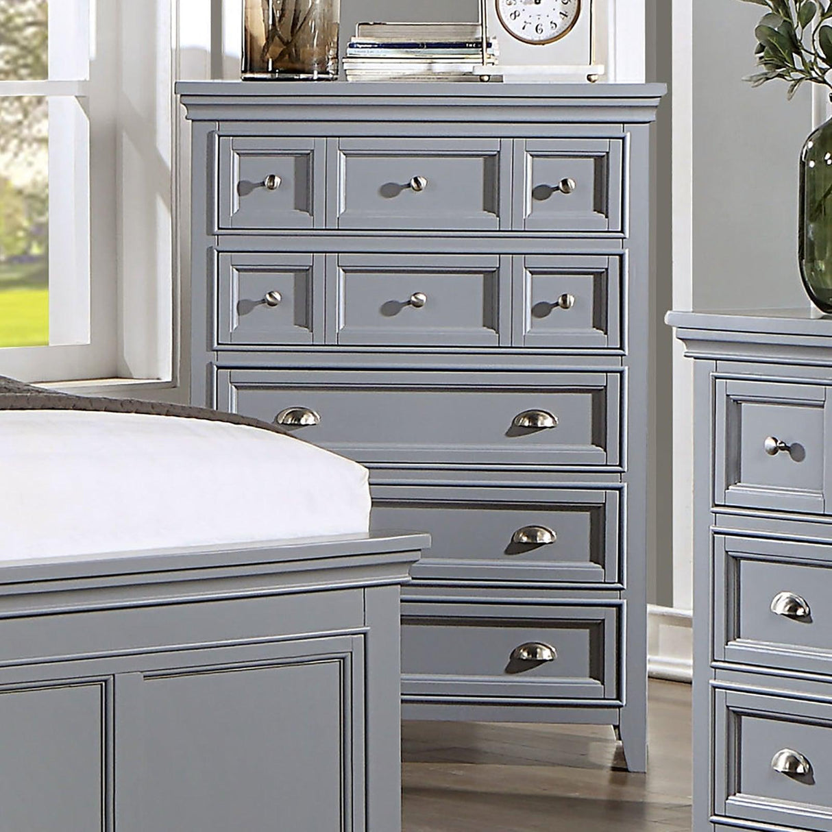 Castlile Gray Chest by Furniture of America at Eve Furniture