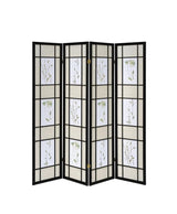 Catabella Multi-color 4-Panel Floral Print Folding Screen by Coaster at Eve Furniture
