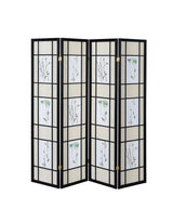 Catabella Multi-color 4-Panel Floral Print Folding Screen by Coaster at Eve Furniture