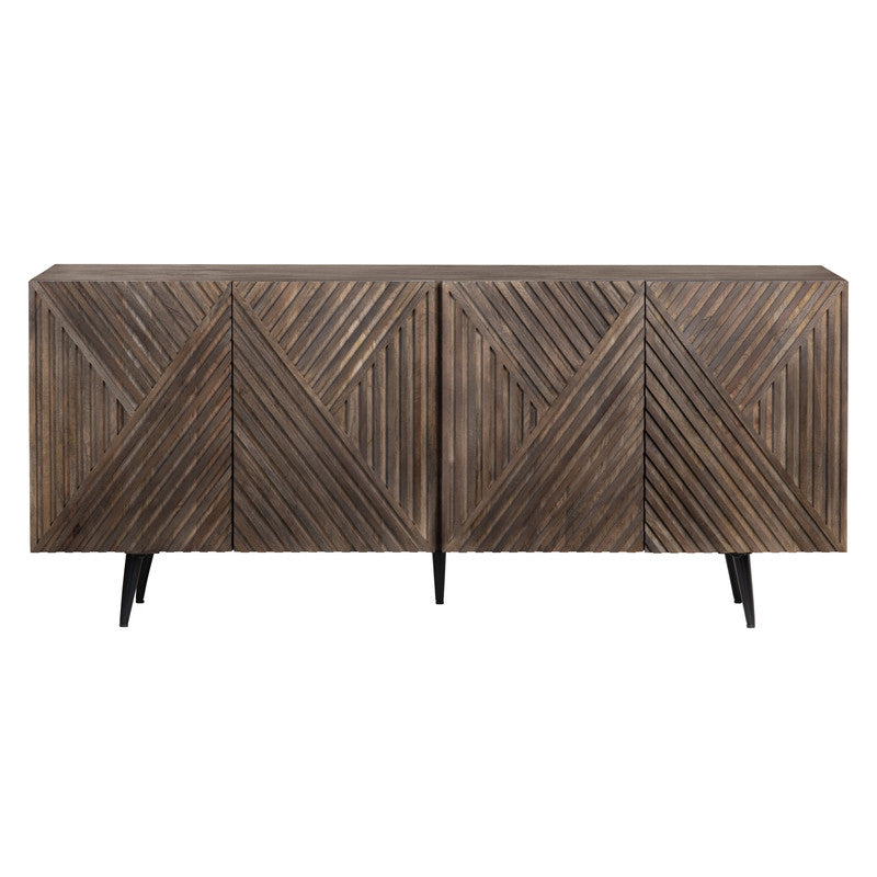 Catalina Brown/Black Sideboard by Crestview at Eve Furniture